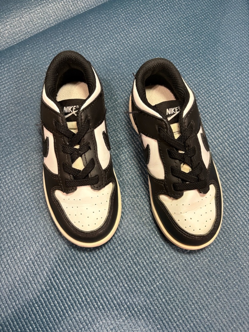 Nike Kids Black and White Retro-Style Sneakers